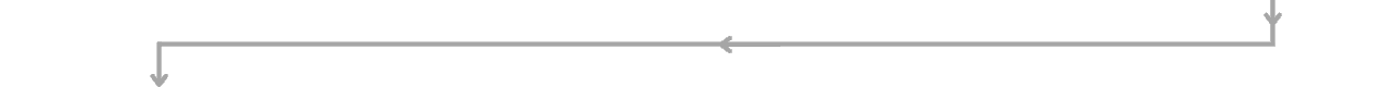 Horizontal line with a break in the center, indicating a disconnection or interruption, against a dark background.